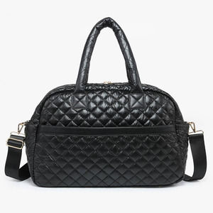 Mills Quilted Nylon Weekender Black